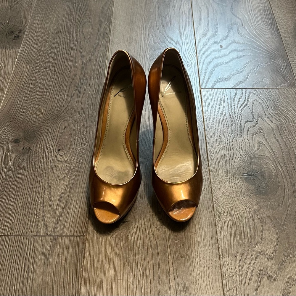 Brian Atwood peep tow platform pumps - Picture 3 of 8